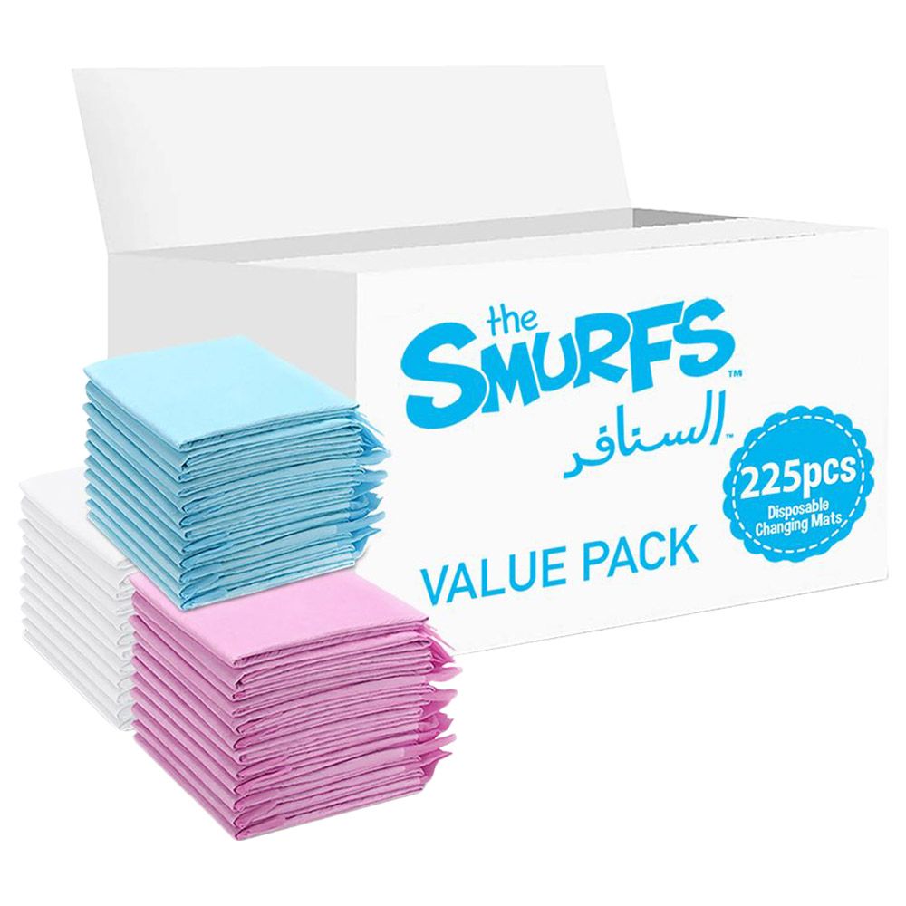 Smurfs - Disposable Changing Mats - 225 pcs