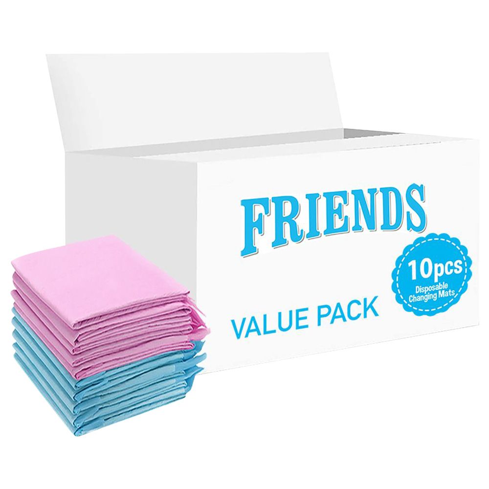 Friends - Disposable Changing Mats - 10pcs - Pink/Blue