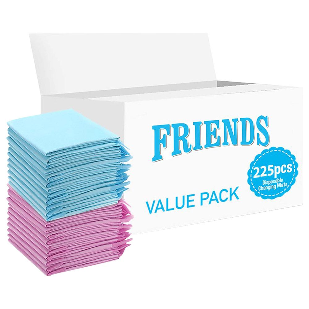 Friends - Disposable Changing Mats - 225pcs - Blue/Pink