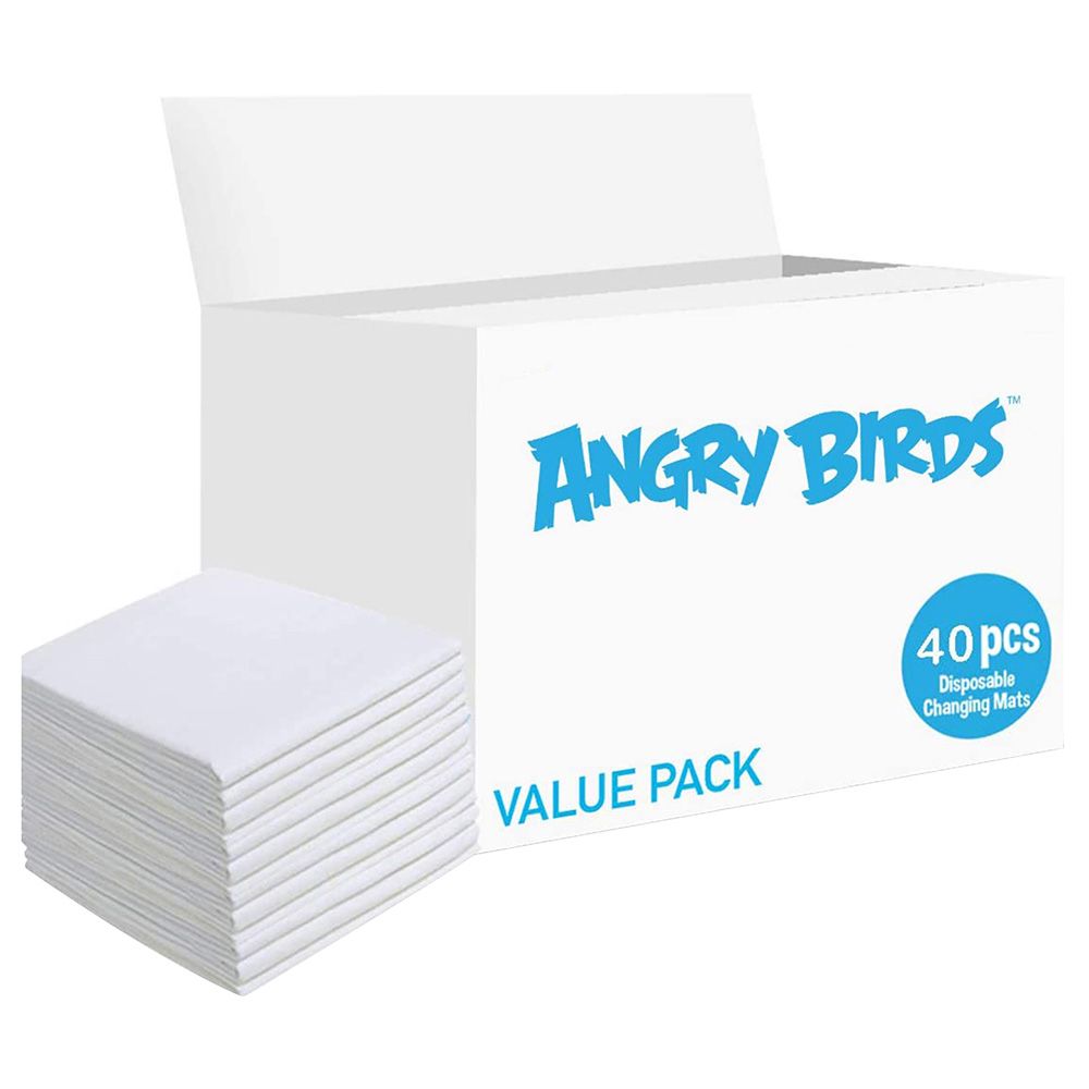 Angry Birds - 40pcs Disposable Changing Mats Value Pack