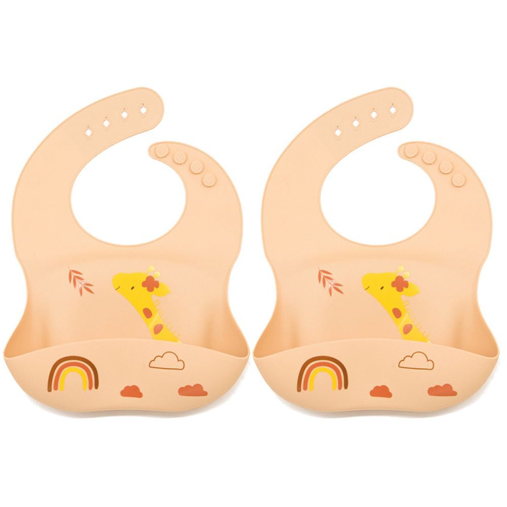 Pixie Baby - Silicone Bibs , pack of 2 - Jeraff