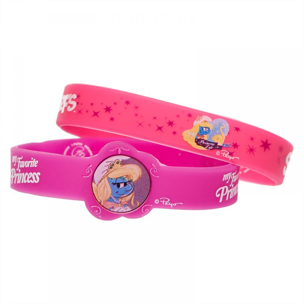 Smurfs - Silicone Bands - Pink, Pack of 2