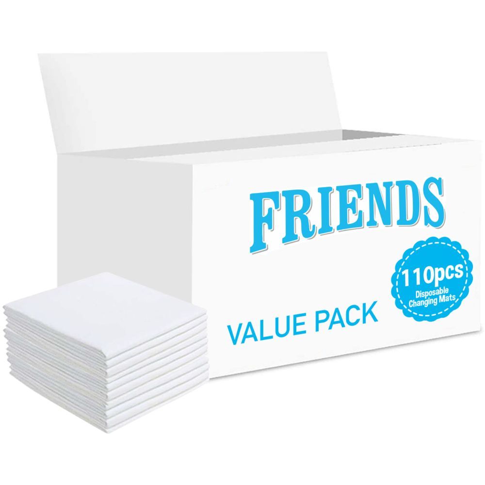 Friends - Disposable Changing Mats, 110 Counts-White