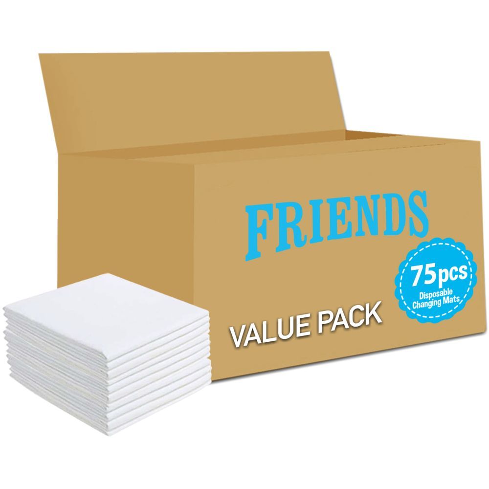 Friends - Disposable Changing Mats, 75 Counts-White