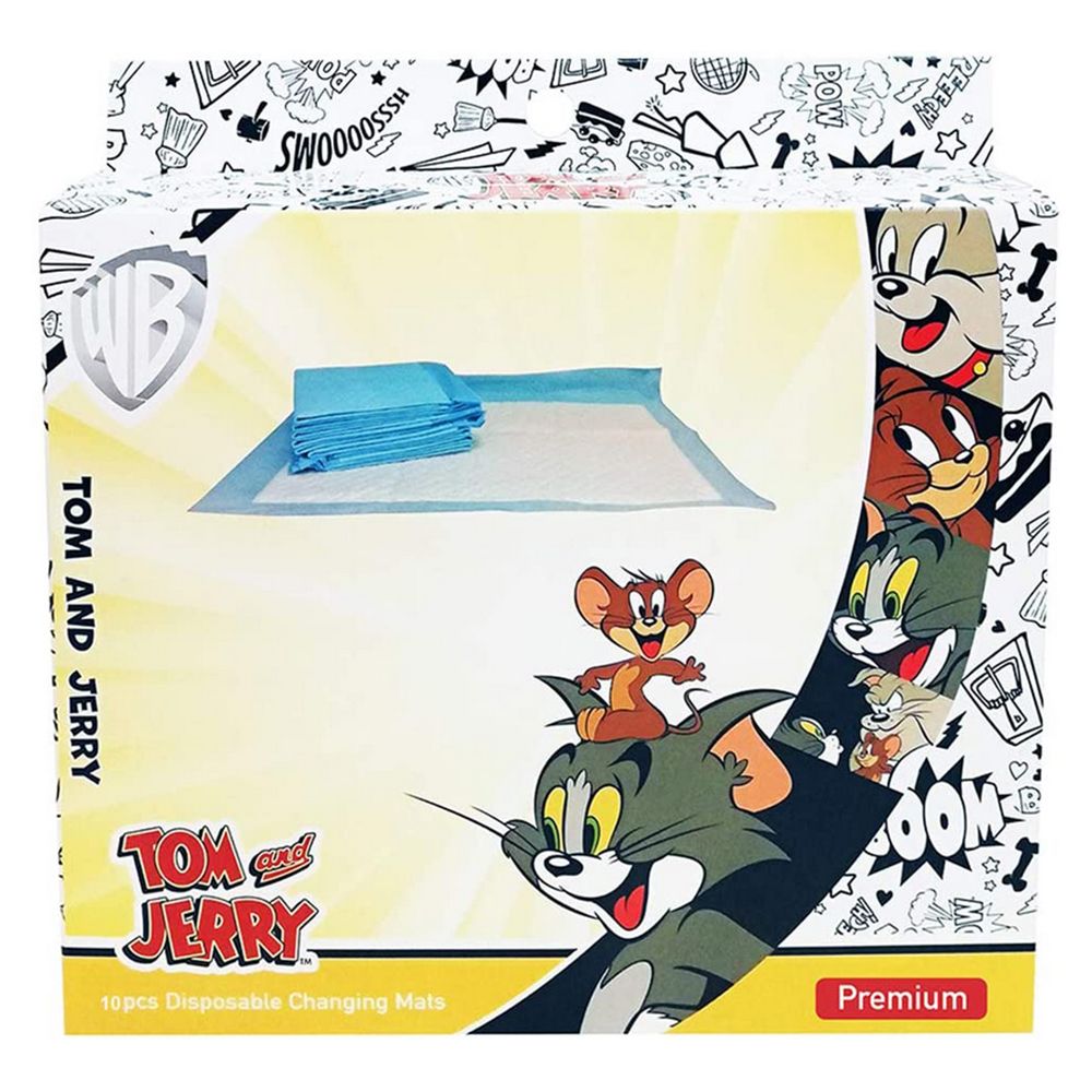 Tom & Jerry - Disposable Changing Mats Box of 10 Pcs