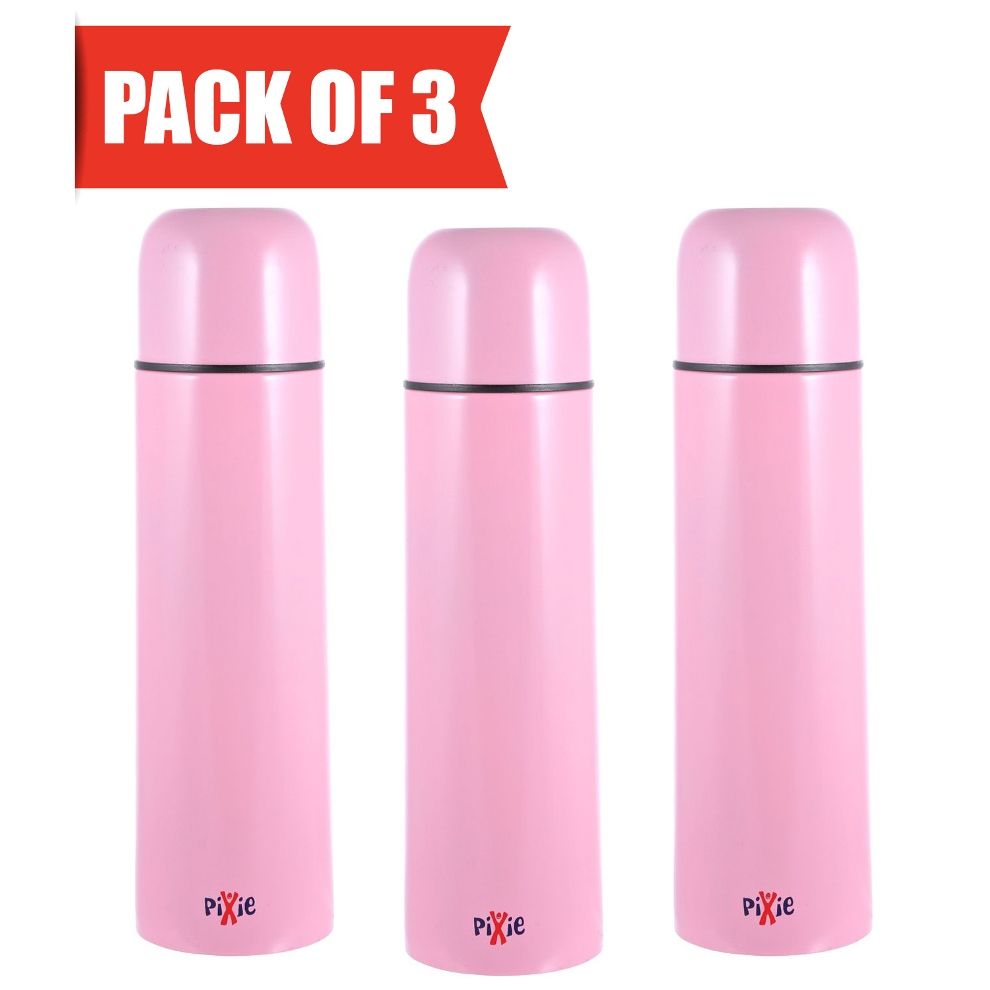 Pixie - Thermo 750ml - Pink (Pack Of 3)