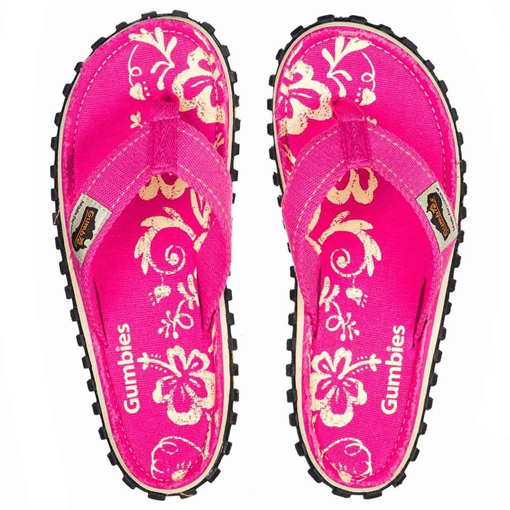 Gumbies - Islander Flip-Flop - Pink Hibiscus