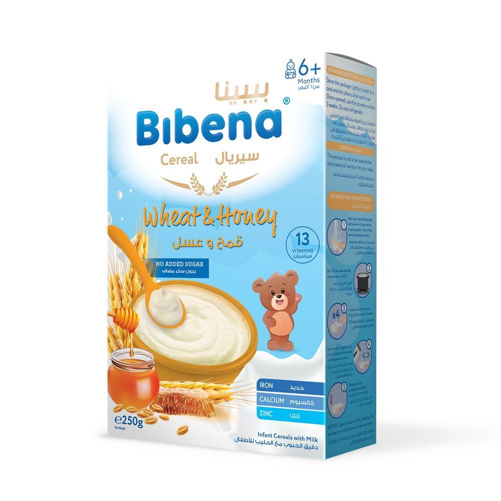 Bibena -  Baby Wheat & Honey Cereal  - 250g