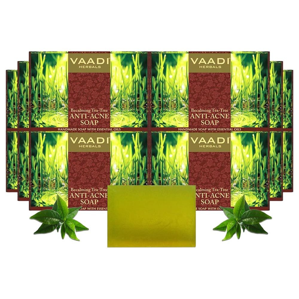 Vaadi Herbal Becalming Tea Tree Soap W/ Clove Oil Pack Of 12