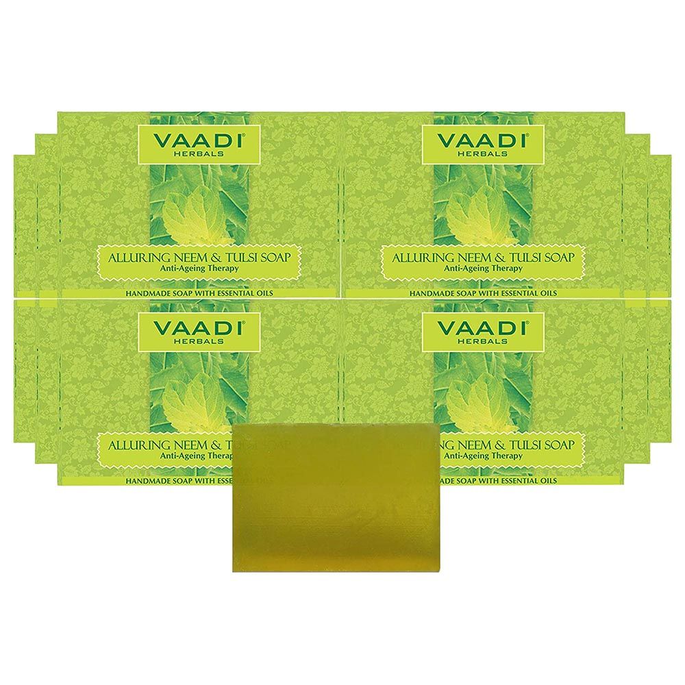 Vaadi Herbals Anti Bacterial Neem Tulsi Soap Pack Of 12