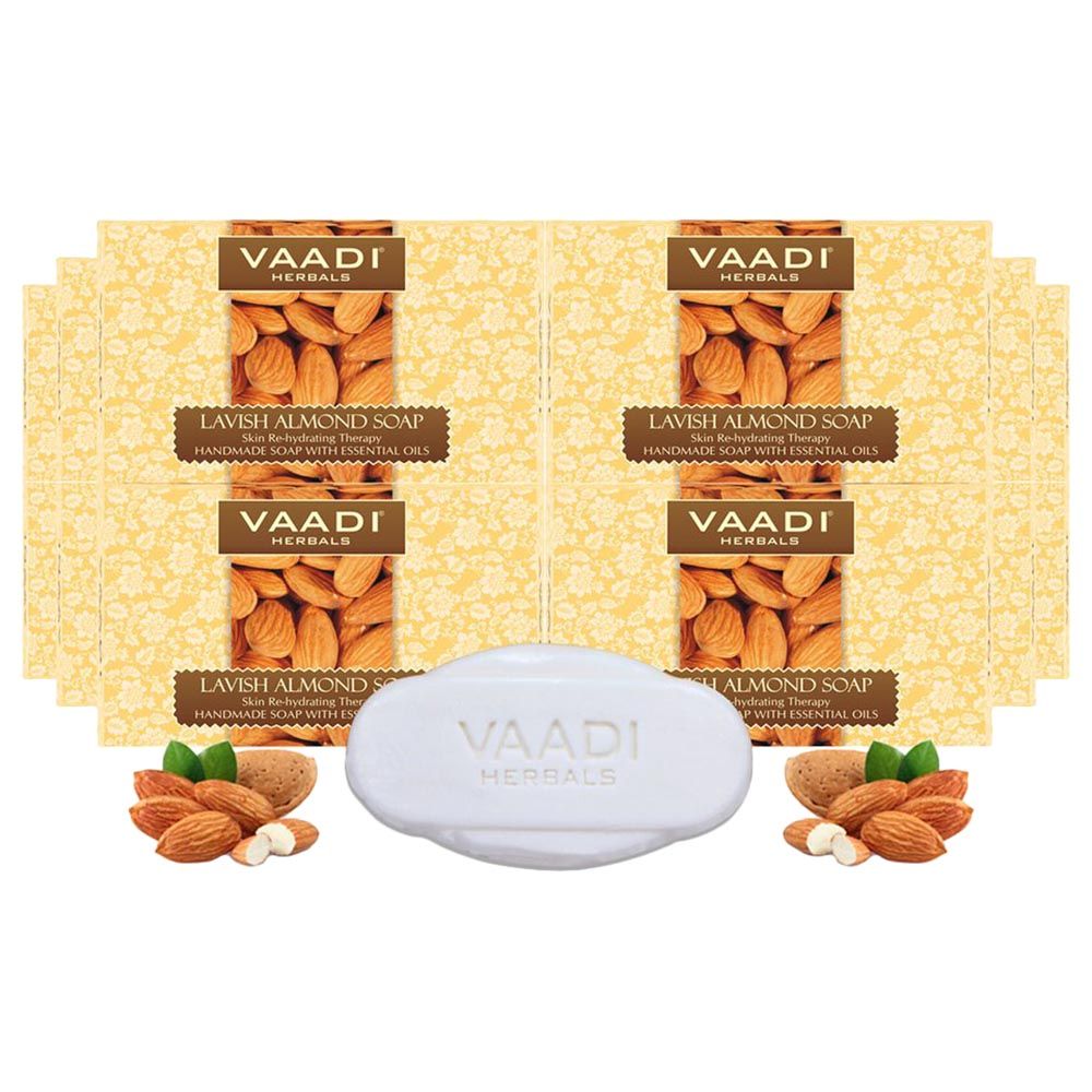 Vaadi Herbals Rehydrating Lavish Almond Soap Pack Of 12