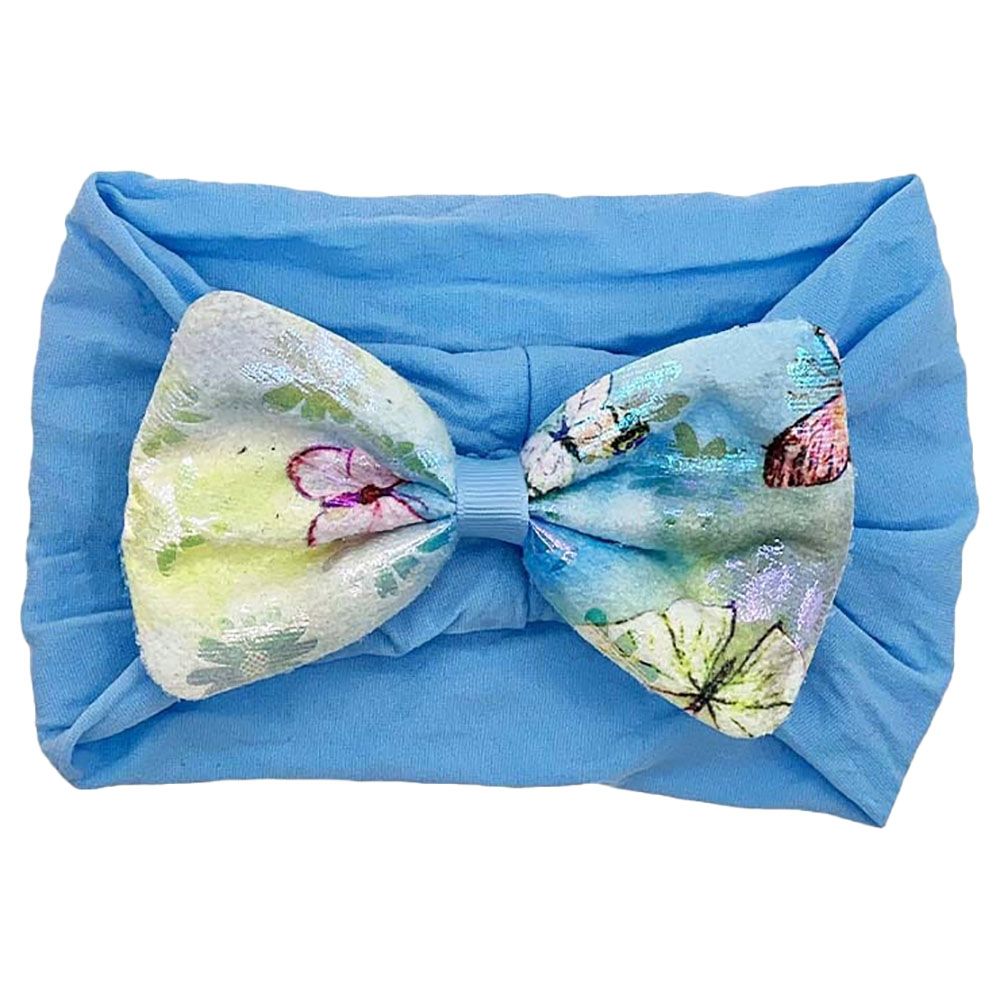 The Girl Cap - Baby Butterfly Headband - Blue