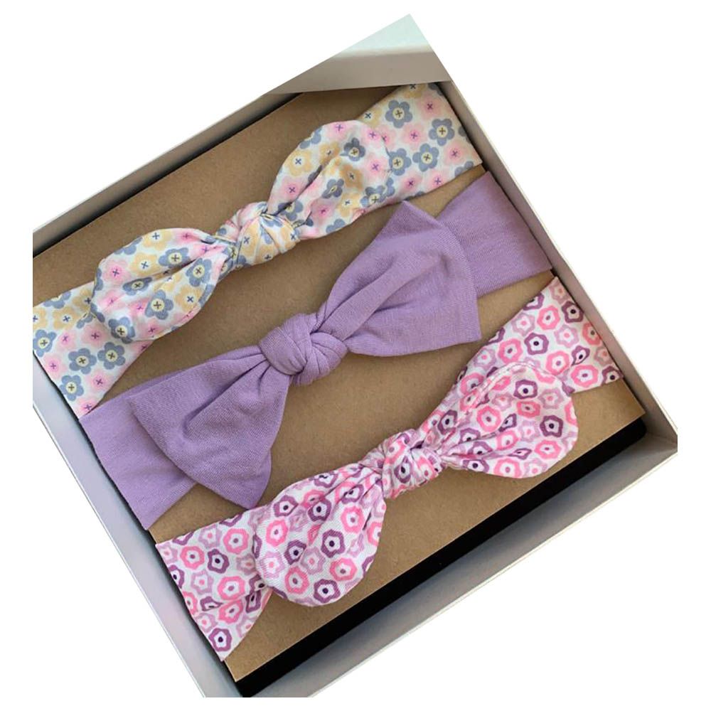 The Girl Cap - Headband Gift 3pc-Set - Lilac