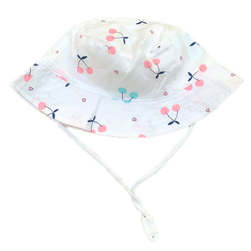 The Girl Cap - Kids Hat - White Cherries