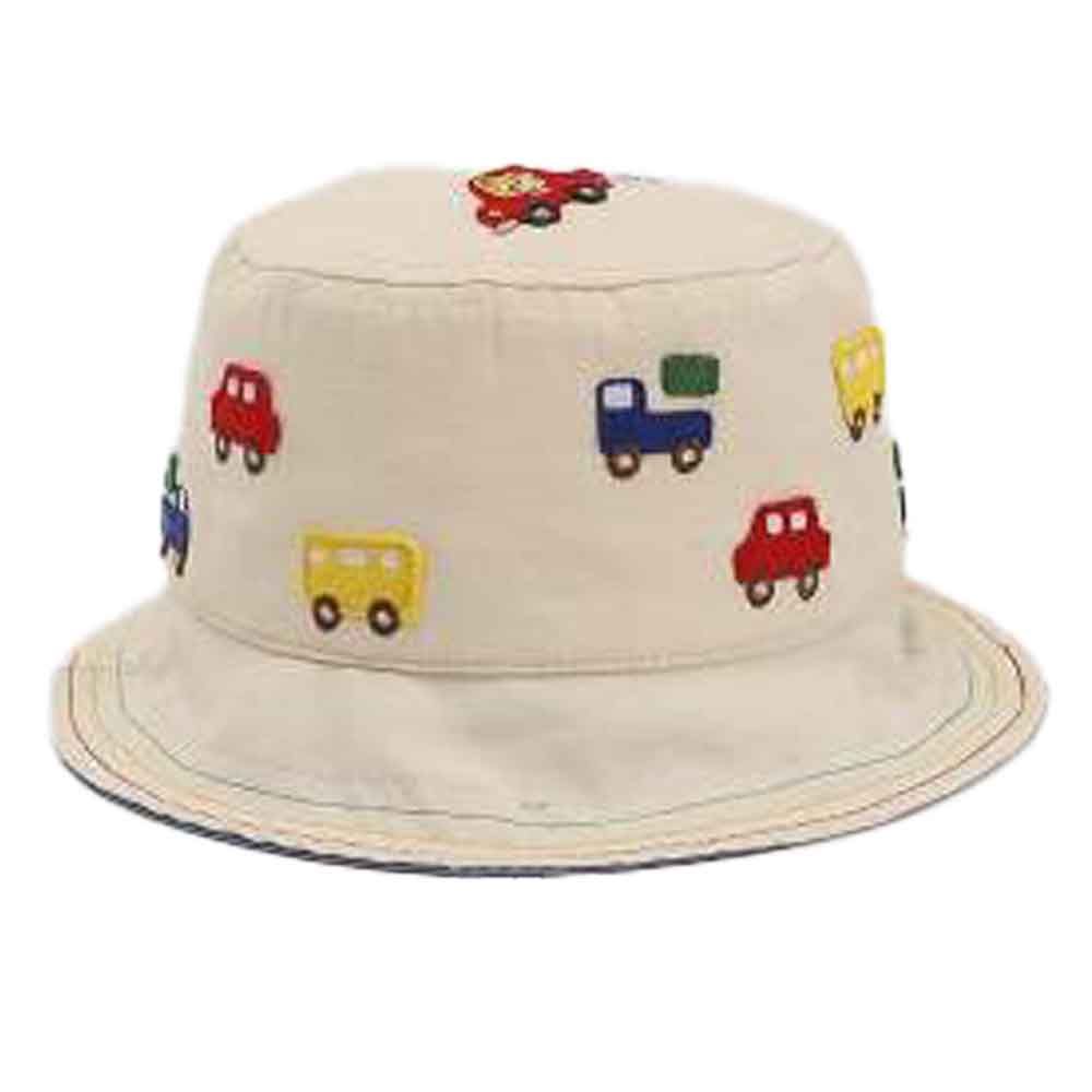 The Girl Cap - Kids Hat - White Cars