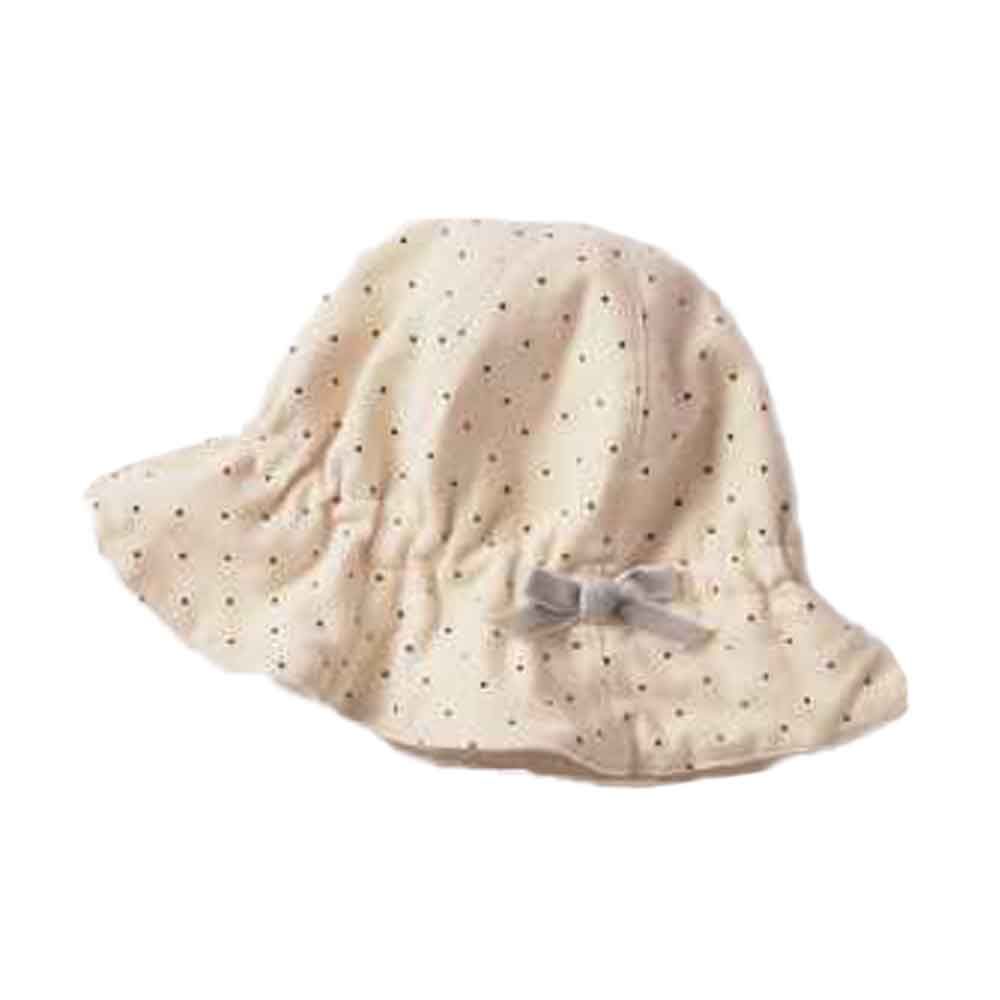 The Girl Cap - Kids Hat - Beige Ribbon