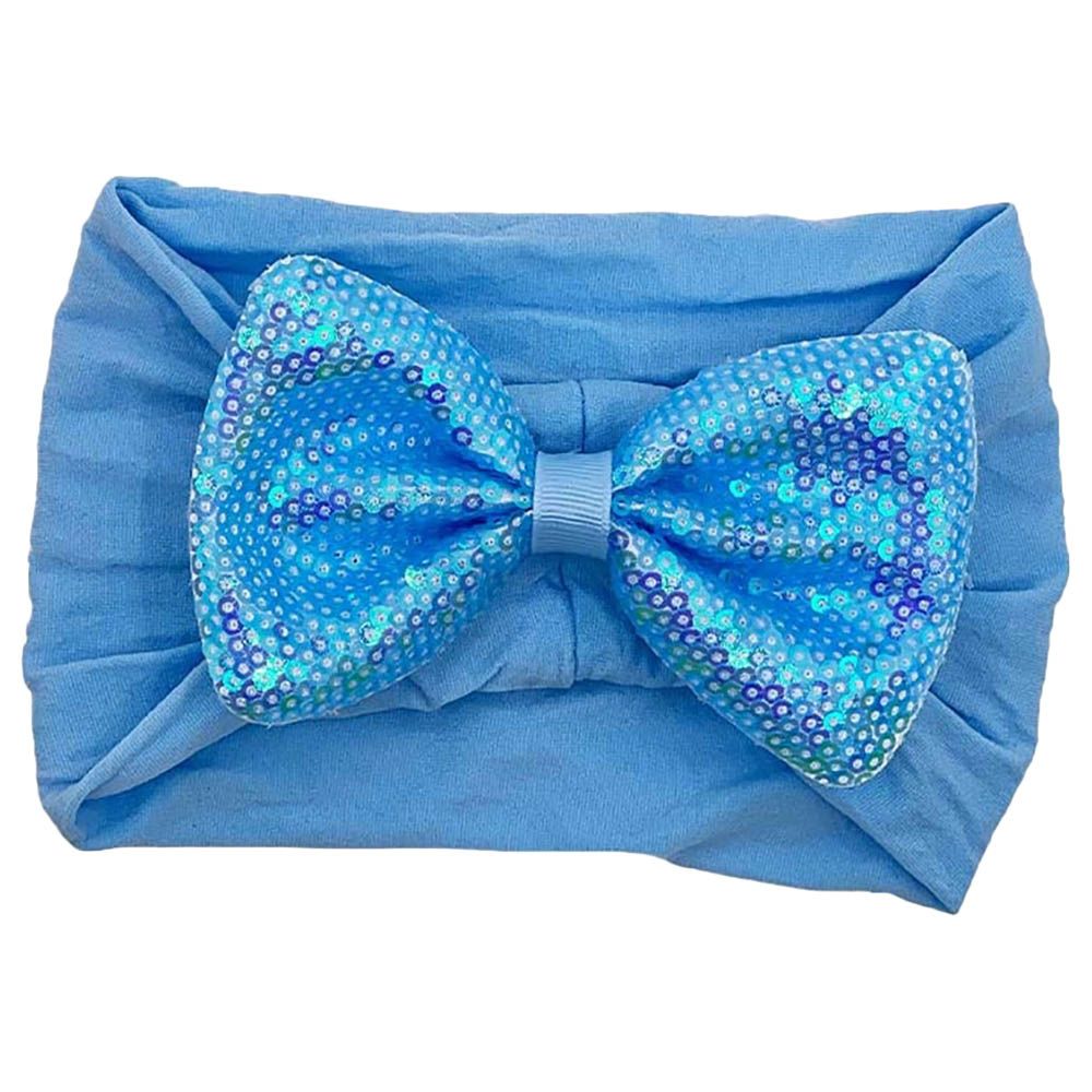 The Girl Cap - Baby Sequence Headband - Blue