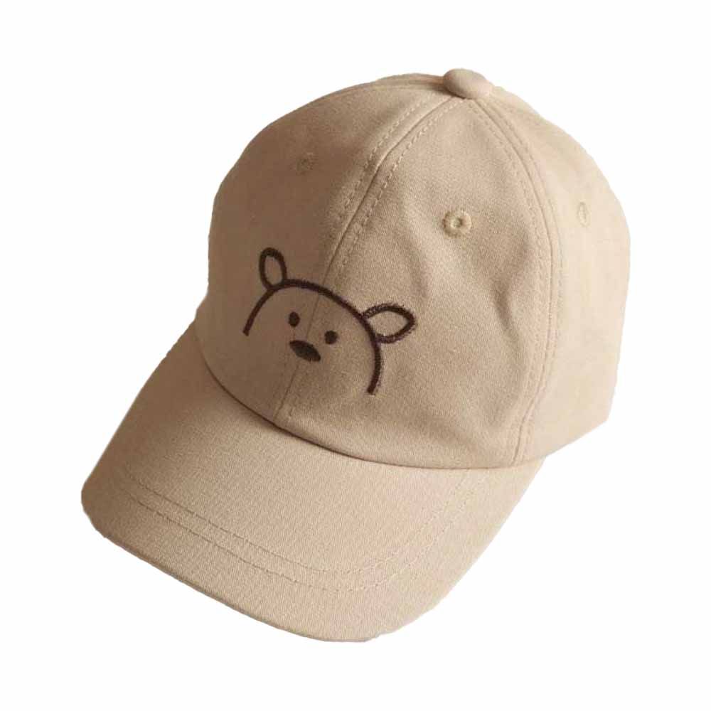 The Girl Cap - Kids Cap - Beige Bear