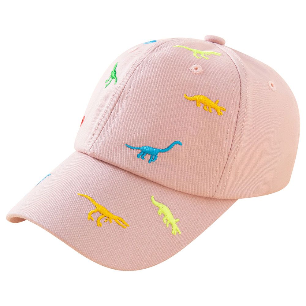 The Girl Cap - Kids Cap - Pink Dinosaur