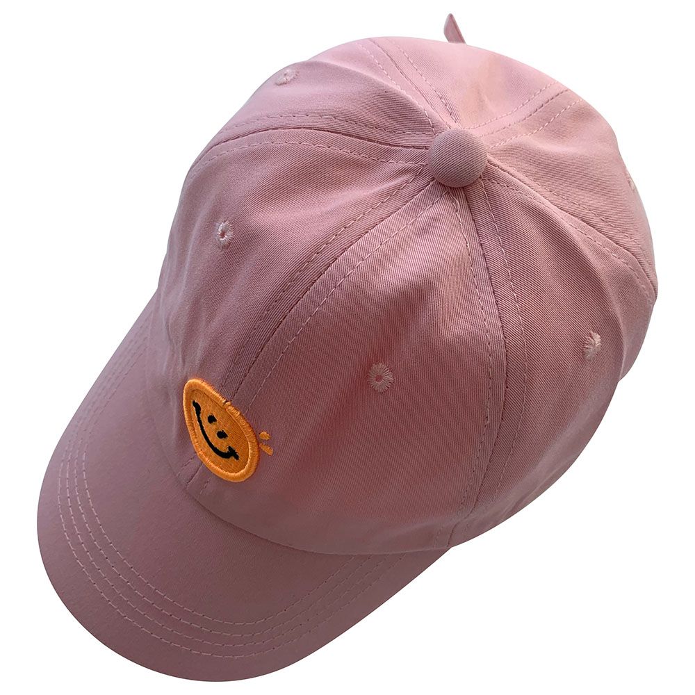 The Girl Cap - Kids Cap - Pink Smiley