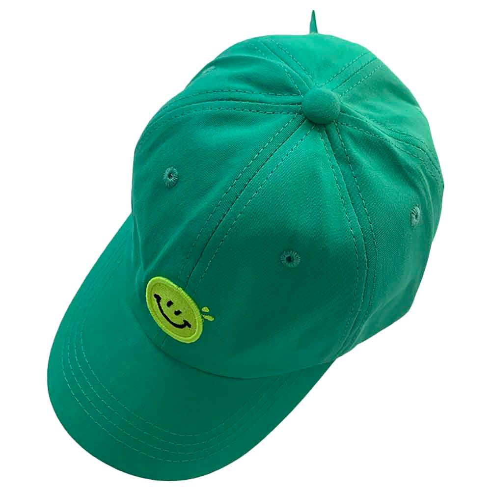 The Girl Cap - Kids Cap - Green Smiley