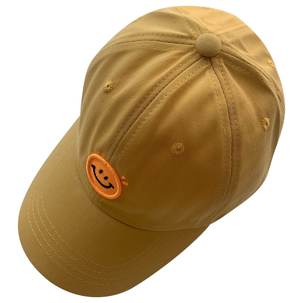 The Girl Cap - Kids Cap - Yellow Smiley