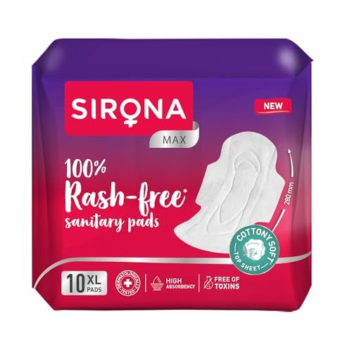 Sirona - Biodegradable Sanitary Pads - Extra Large, 10pcs