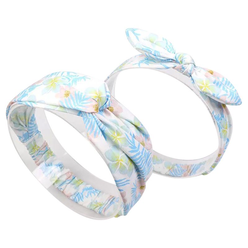 The Girl Cap - Tgc Mom & Me Headbands - White/Blue