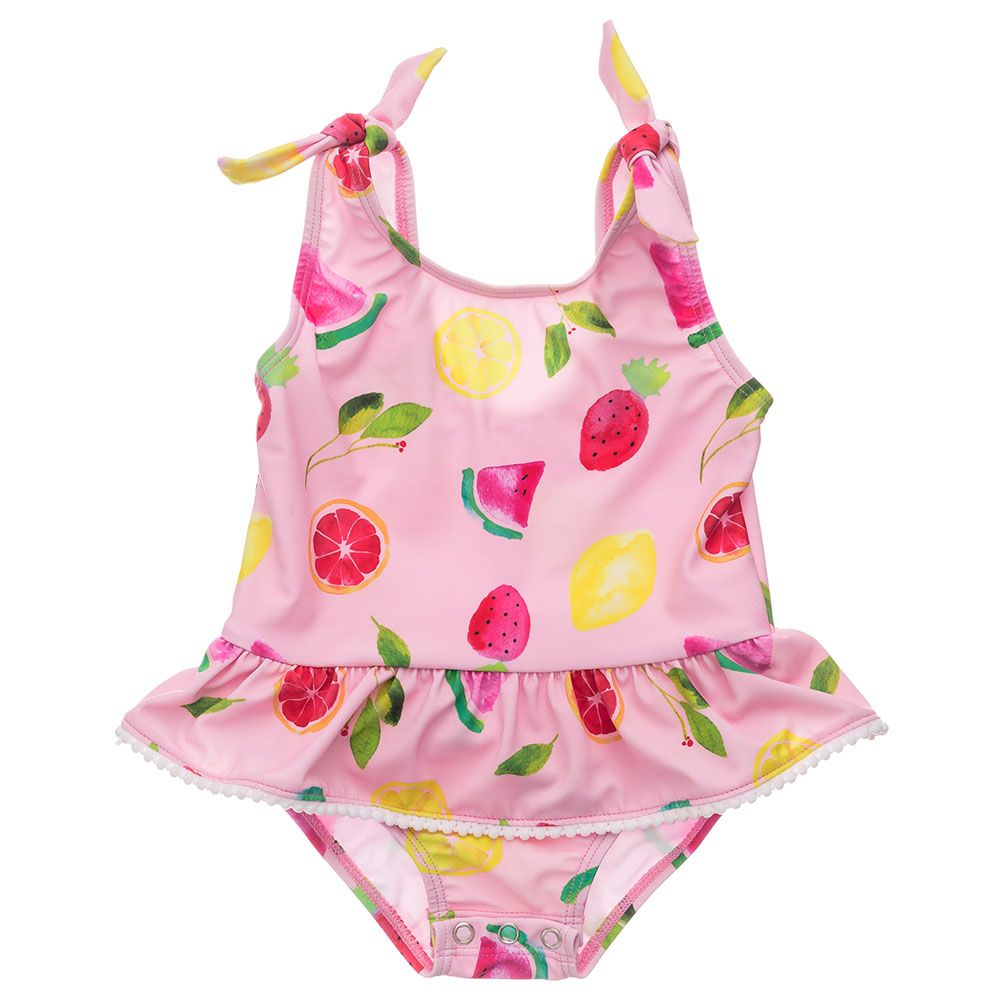 Snapperrock - Fruit Fiesta Skirt Swimsuit - Pink