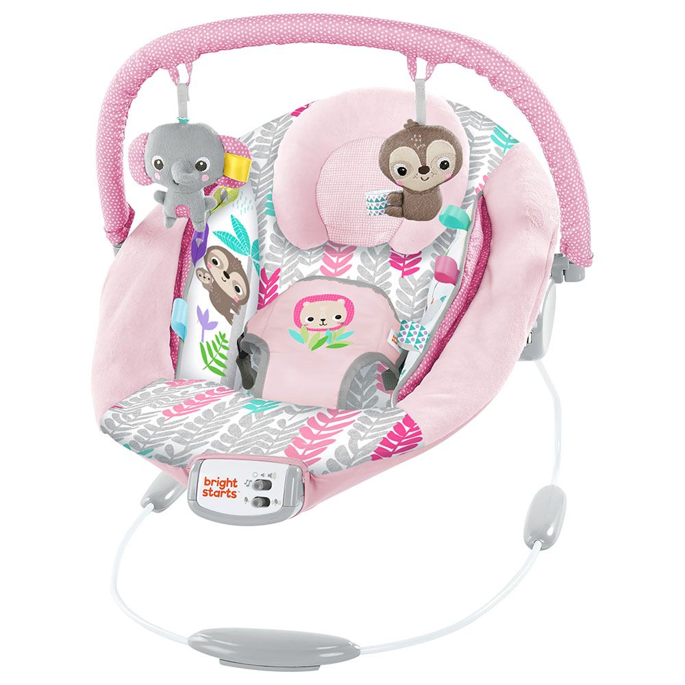 Bright Starts - Opink Jungle Vines Bouncer - Pink