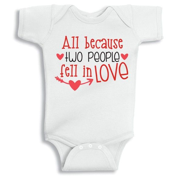 Twinkle Hands - Two People Fell In Love Baby Onesie