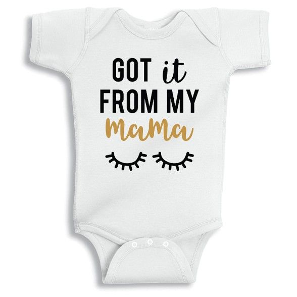 Twinkle Hands - Got It From My Mama Baby Onesie