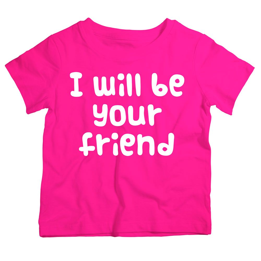 Twinkle Hands - I Will Be Your Friend T-Shirt Pink