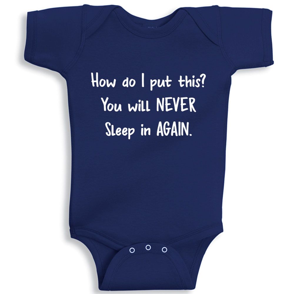 Twinkle Hands - You Will Never Sleep Bodysuit - Blue