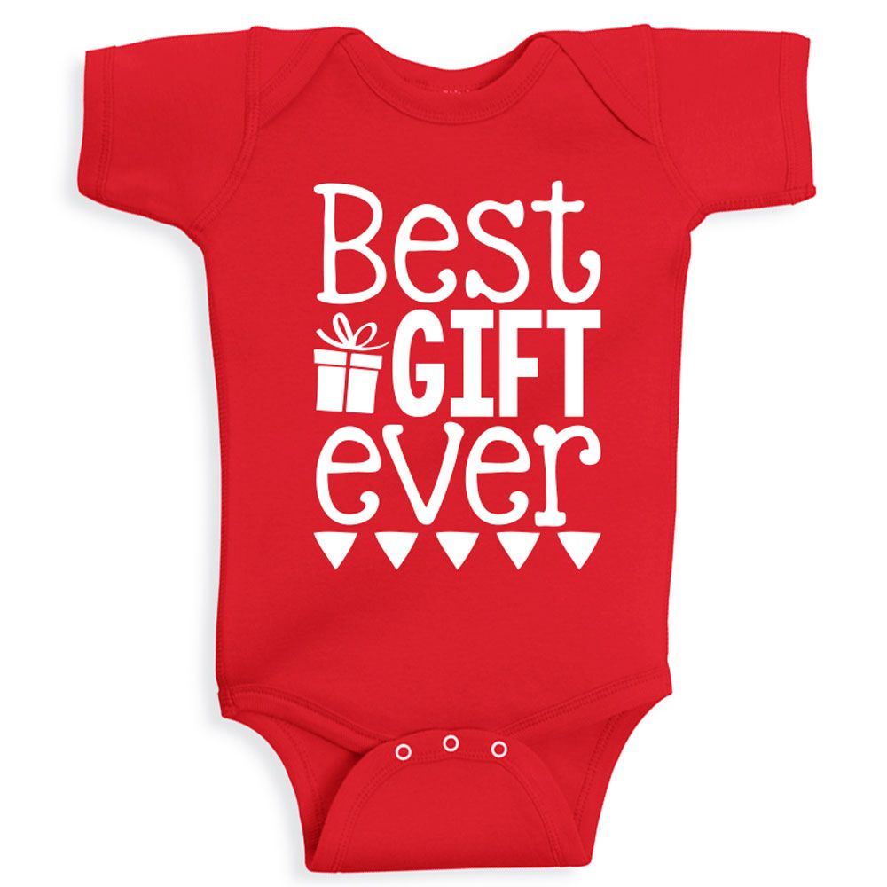 Twinkle Hands - Best Gift Ever Bodysuit - Red