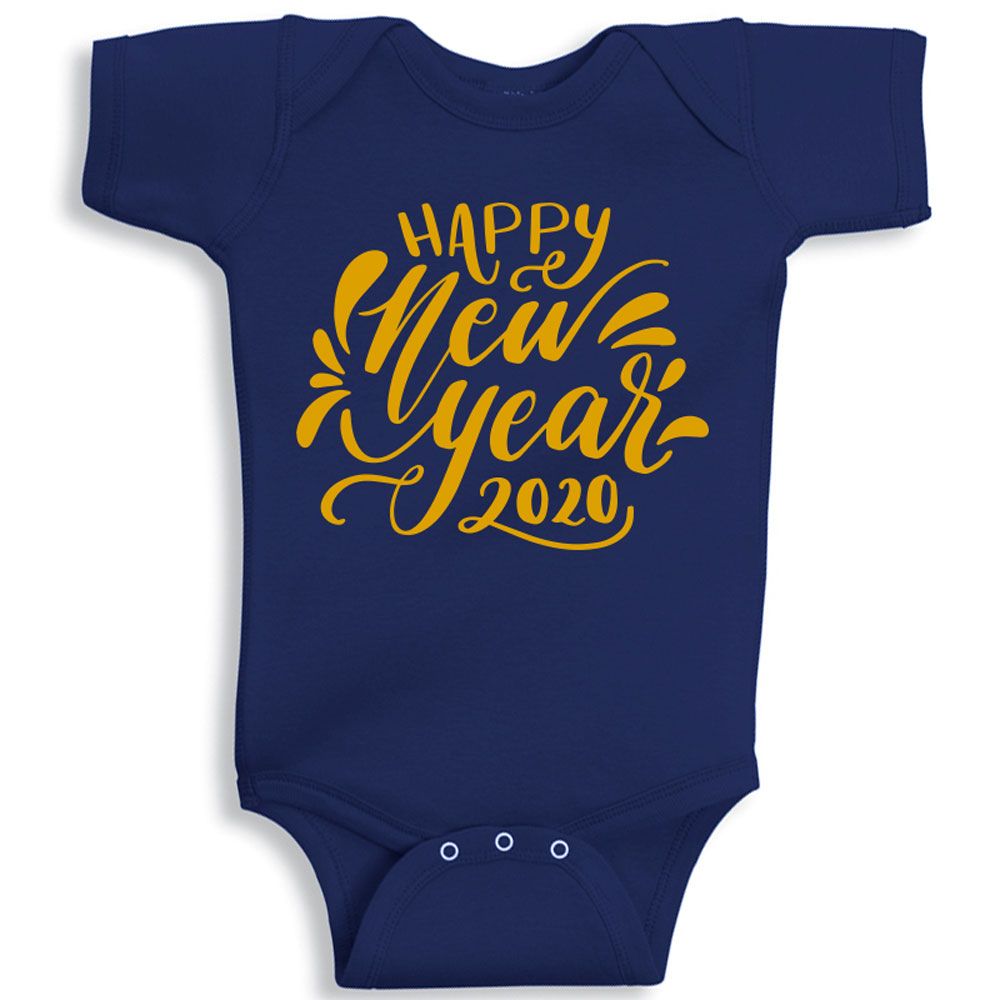 Twinkle Hands - Happy New Year Bodysuit - Blue