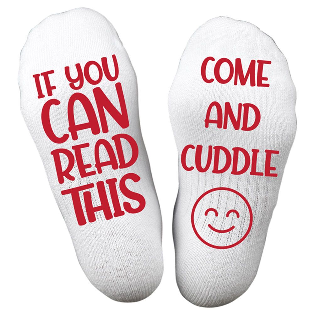 Twinkle Hands - Come And Cuddle Socks - White