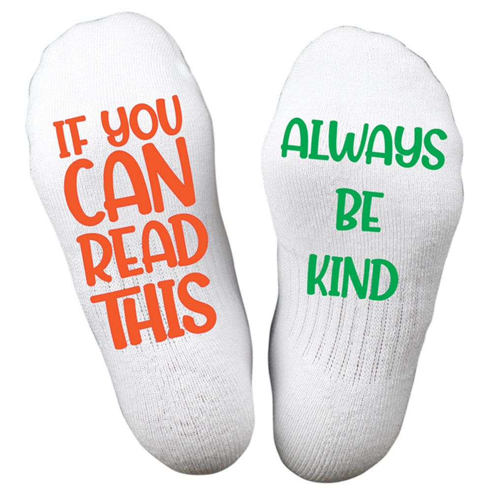 Twinkle Hands - Always Be Kind Socks - White