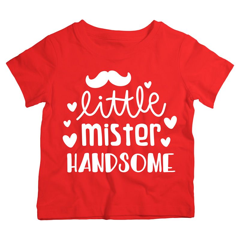 Twinkle Hands - Little Mister Handsome T-Shirt - Red