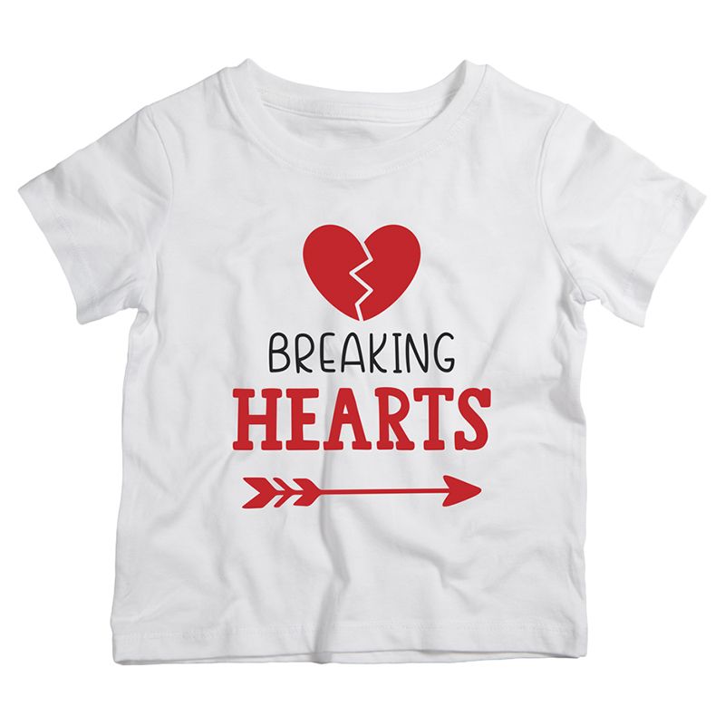 Twinkle Hands Breaking Heart Valentine T-Shirt White