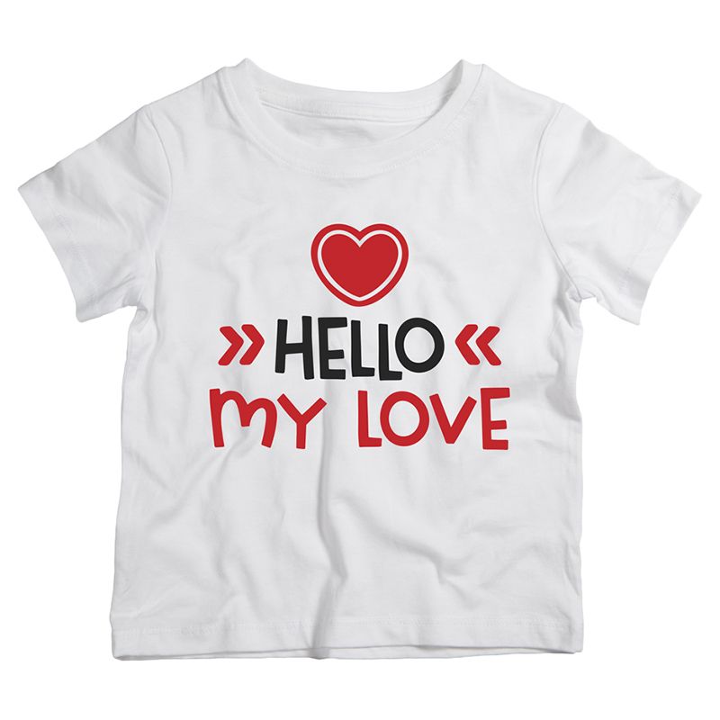 Twinkle Hands - Hello My Love Valentine T-Shirt White