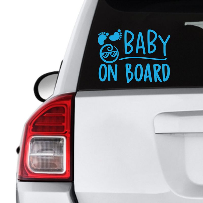 Twinkle Hands - Cool Baby On Board Decal Car Sticker - Blue