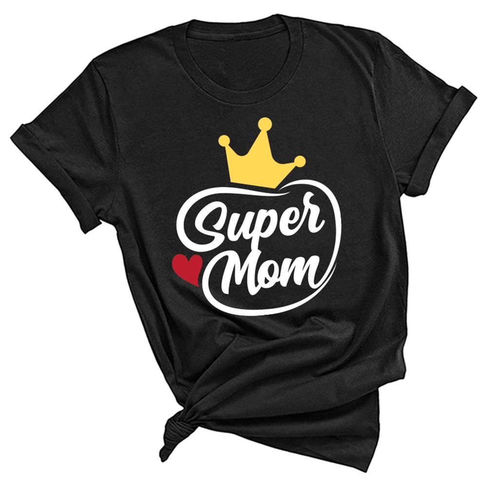 Twinkle Hands - Super Mom T-shirt - Black