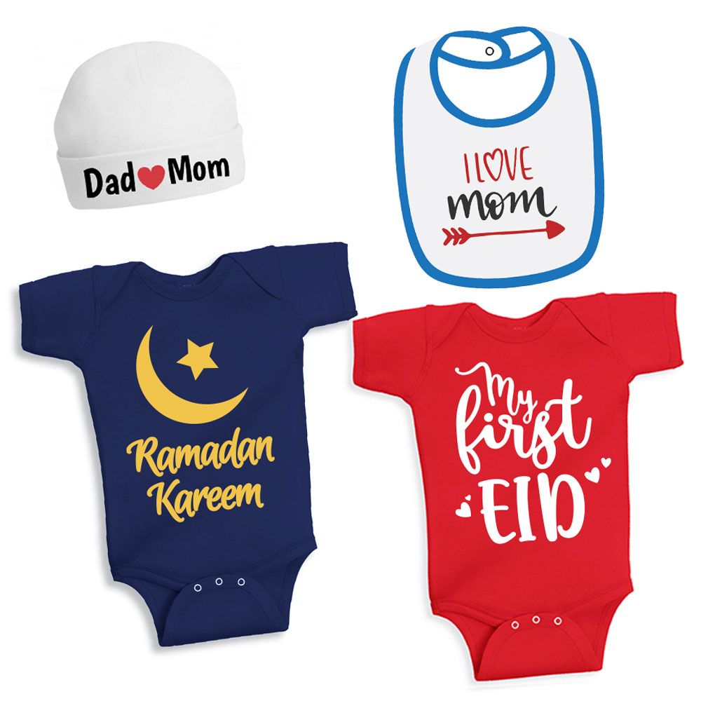 Twinkle Hands - English Ramadan & Eid 4pc-Set - Boy