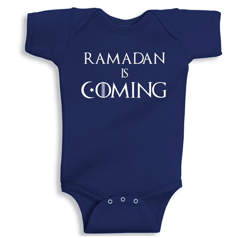 Twinkle Hands - Ramadan Is Coming Bodysuit - Blue