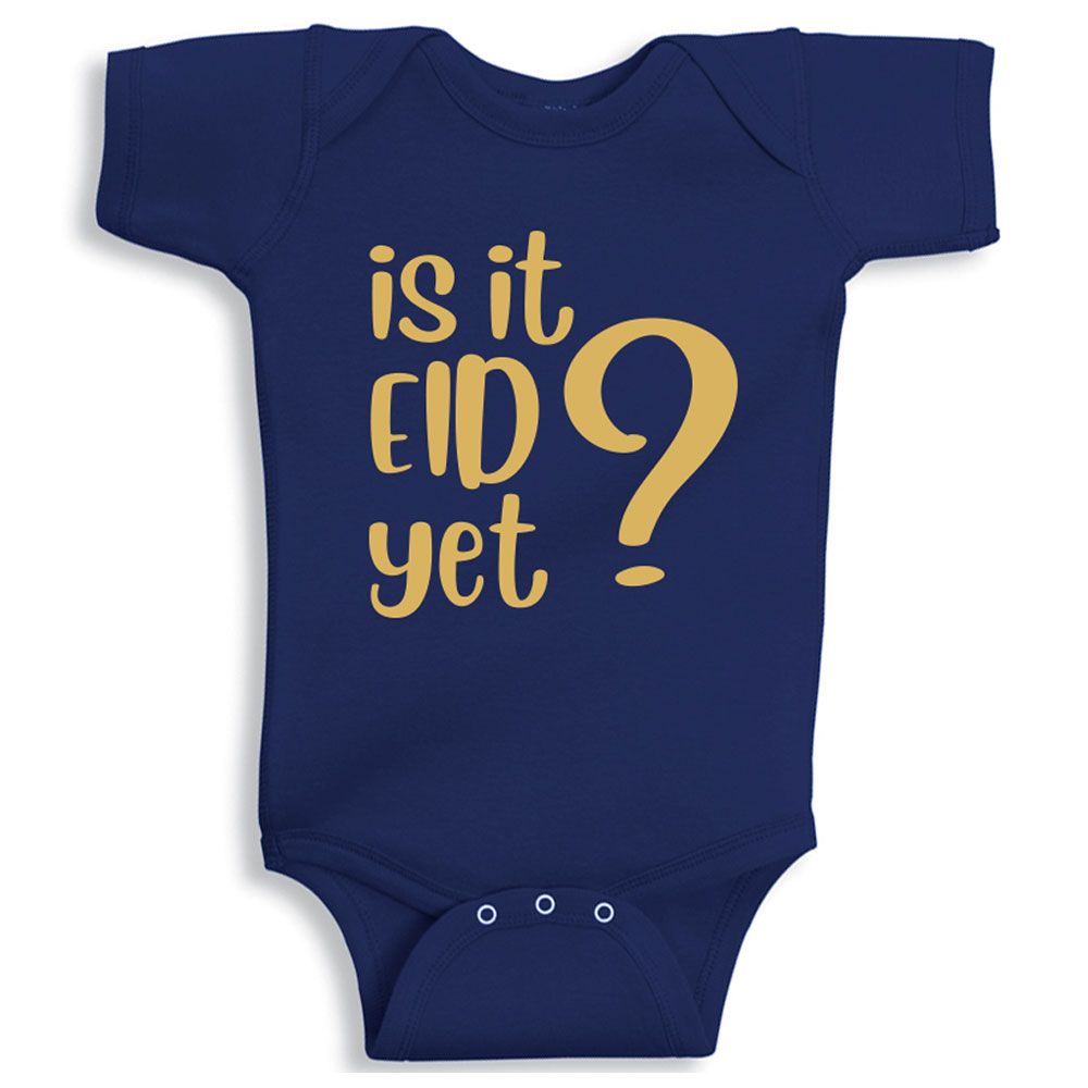 Twinkle Hands - Is It Eid Yet Bodysuit - Blue