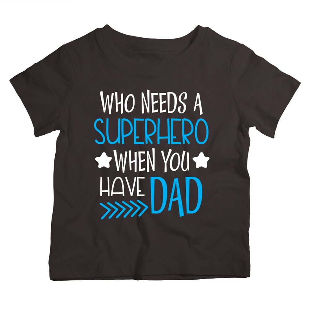 Twinkle Hands - Superhero Dad T-Shirt - Black