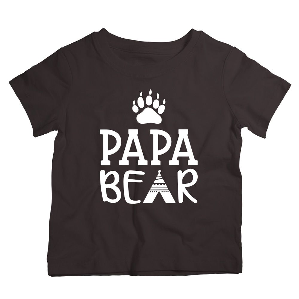 Twinkle Hands - Papa Bear Dad T-Shirt - Black