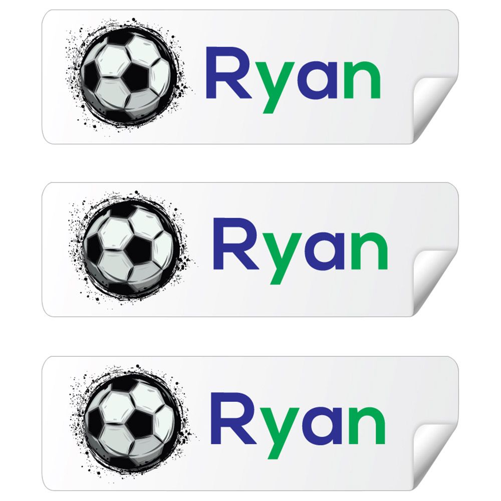 Twinkle Hands Personalized Waterproof Labels Soccer Football