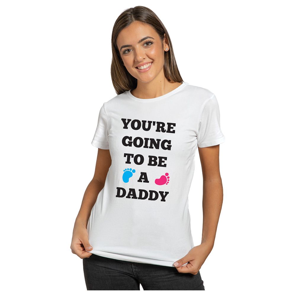 Twinkle Hands - T-Shirt - Going To Be A Daddy - White